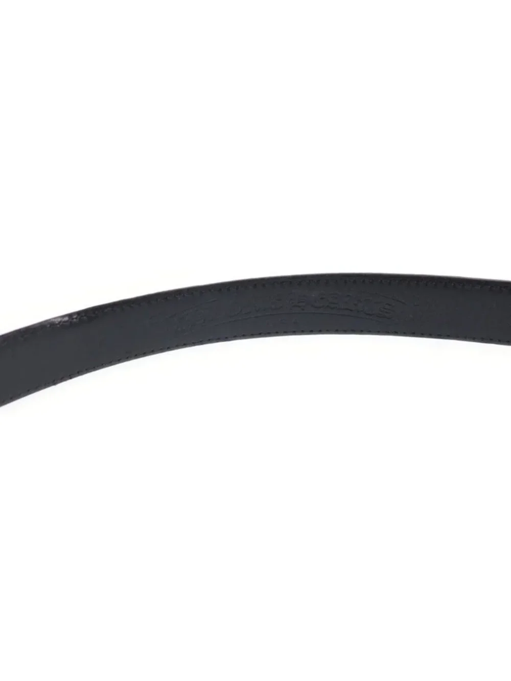 Chrome Hearts Blt Crow Leather Belt Black Silver